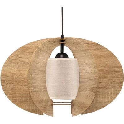 Euluna Moderne Pendelleuchte - Holzlamellen Ø 50 cm Euluna Moderne Pendelleuchte - Holzlamellen Ø 50 cm