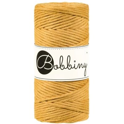 Corde de Macramé Bobbiny Moutarde - 3 mm - Durable et Douce - Publicité Corde de Macramé Bobbiny Moutarde - 3 mm - Durable et Douce - Publicité