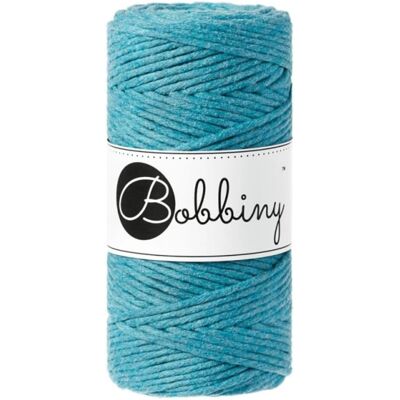 Corde de Macramé en Coton Recyclé Bobbiny - Bleu Sarcelle - 3mm - 100m - Publicité Corde de Macramé en Coton Recyclé Bobbiny - Bleu Sarcelle - 3mm - 100m - Publicité
