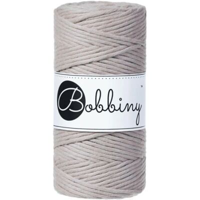 Corde de macramé Bobbiny 3 mm Perle - Corde Macramé - Publicité Corde de macramé Bobbiny 3 mm Perle - Corde Macramé - Publicité