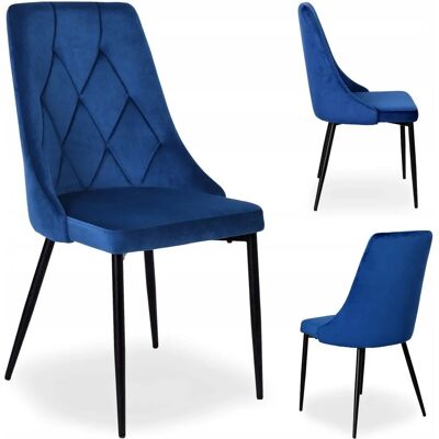 Fotel LINCOLN VELVET - Aksamitu, czarne nogi, wysokie oparcie Fotel LINCOLN VELVET - Aksamitu, czarne nogi, wysokie oparcie