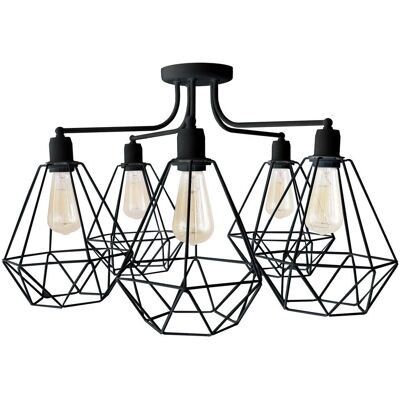 Helam Lighting Karo Multi Arm Semi Flush Ceiling Light - Ceiling Light Helam Lighting Karo Multi Arm Semi Flush Ceiling Light - Ceiling Light