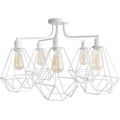 Helam Lighting Karo Multi Arm Semi Flush Ceiling Light - Ceiling Light Helam Lighting Karo Multi Arm Semi Flush Ceiling Light - Ceiling Light
