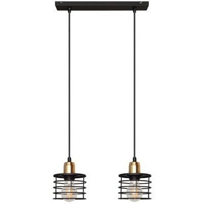 Netlighting Edison Straight Bar Pendant Ceiling Light Black Copper - Ceiling Light Netlighting Edison Straight Bar Pendant Ceiling Light Black Copper - Ceiling Light