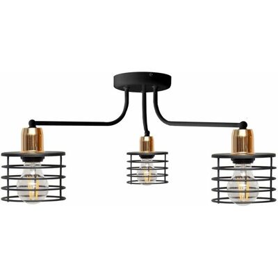 Helam Edison Multi Arm Semi Flush Ceiling Light - Ceiling Light Helam Edison Multi Arm Semi Flush Ceiling Light - Ceiling Light
