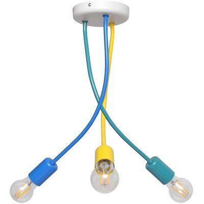 Helam Harvard Multi Arm Semi Flush Ceiling Light - Ceiling Light Helam Harvard Multi Arm Semi Flush Ceiling Light - Ceiling Light