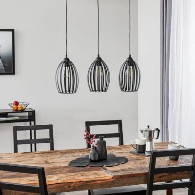 Helam Lighting Dali Model - Black Pendant Ceiling Light 70cm Helam Lighting Dali Model - Black Pendant Ceiling Light 70cm