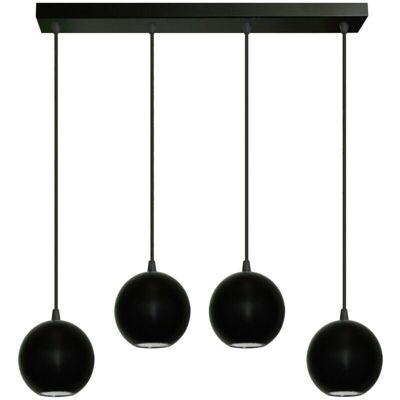 Helam Lighting Helam Midway Straight Bar Pendant Ceiling Light - Black Helam Lighting Helam Midway Straight Bar Pendant Ceiling Light - Black