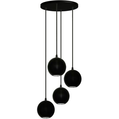 Helam Midway Cluster Ceiling Light - 30cm Black Modern Helam Midway Cluster Ceiling Light - 30cm Black Modern
