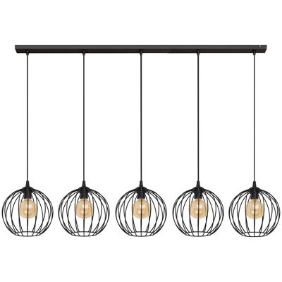 Helam Mercure 133cm Black Pendant Ceiling Light - Ceiling Light Helam Mercure 133cm Black Pendant Ceiling Light - Ceiling Light