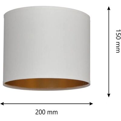 Helam Alba Lampa - Ø 20 cm E27 Biało/Złoto Helam Alba Lampa - Ø 20 cm E27 Biało/Złoto