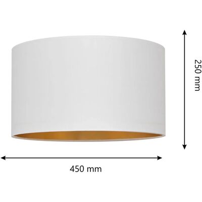 Helam Alba Hanglamp - Ø 45 cm, E27, Wit en Goud - Lamp Helam Alba Hanglamp - Ø 45 cm, E27, Wit en Goud - Lamp