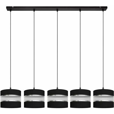 Helam Black Silver Pendant Ceiling Light - Pendant Ceiling Light Helam Black Silver Pendant Ceiling Light - Pendant Ceiling Light