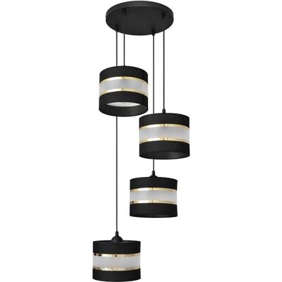 Helam Helen Cluster Black Gold Ceiling Light - Ceiling Light Helam Helen Cluster Black Gold Ceiling Light - Ceiling Light