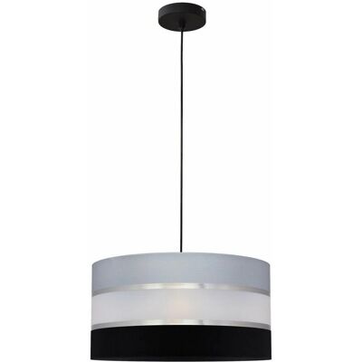 Netlighting Helen Cylindrical Pendant Ceiling Light Grey Silver Black - Ceiling Light Netlighting Helen Cylindrical Pendant Ceiling Light Grey Silver Black - Ceiling Light