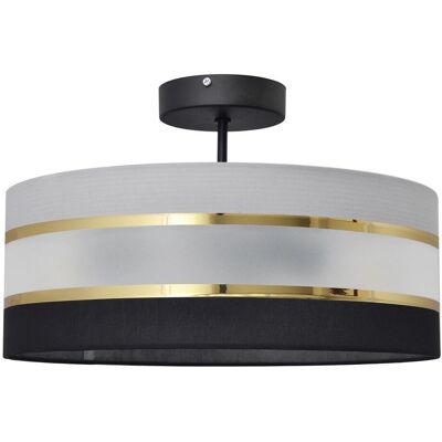 Netlighting Helen Cylindrical Ceiling Light Black Gold Grey - Ceiling Light Netlighting Helen Cylindrical Ceiling Light Black Gold Grey - Ceiling Light