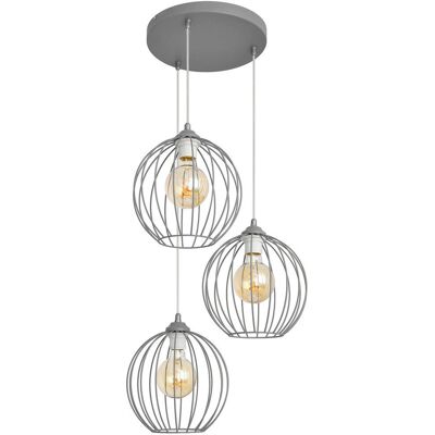 Helam Lighting Helam Mercure Cluster Pendant Ceiling Light - Grey Helam Lighting Helam Mercure Cluster Pendant Ceiling Light - Grey
