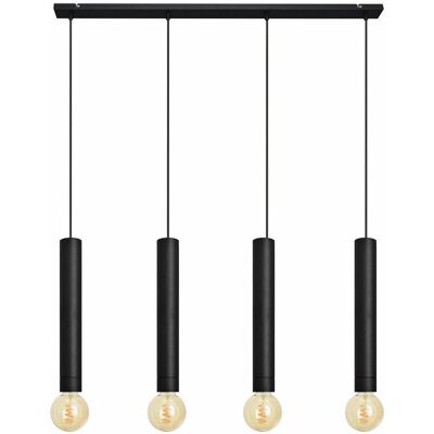 Helam Lighting Tuba 100cm Black Pendant Light - Ceiling Light Helam Lighting Tuba 100cm Black Pendant Light - Ceiling Light