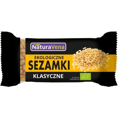 Organiczna Przekąska z Sezamu NaturAvena - 27g Organiczna Przekąska z Sezamu NaturAvena - 27g