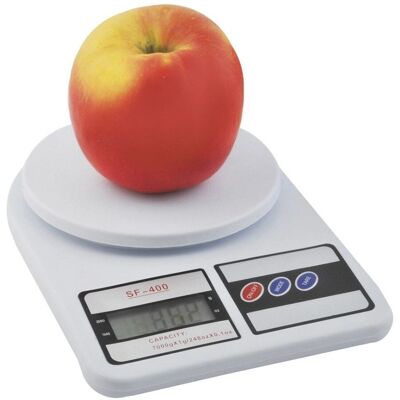 Ruhhy Keittiövaaka - 10kg, LCD, Tara, Valkoinen - Keittiövaaka Ruhhy Keittiövaaka - 10kg, LCD, Tara, Valkoinen - Keittiövaaka