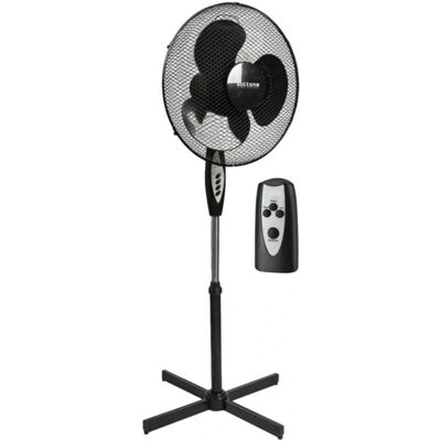 Ventilateur sur pied Volteno avec télécommande - Noir 40cm - Publicité Ventilateur sur pied Volteno avec télécommande - Noir 40cm - Publicité
