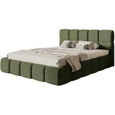 Selsey - Cloudy - Olivgrüner Chenille-Bezug - 160x200 cm - Bed Selsey - Cloudy - Olivgrüner Chenille-Bezug - 160x200 cm - Bed