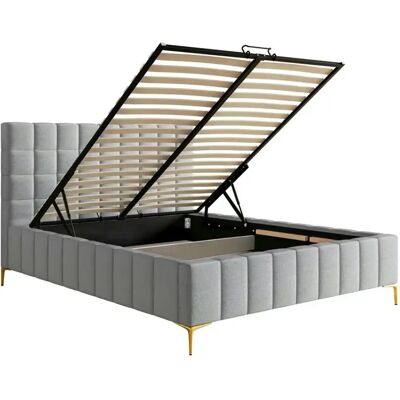 Selsey - Polsterbett Hellgrau 160x200 - Bett Selsey - Polsterbett Hellgrau 160x200 - Bett