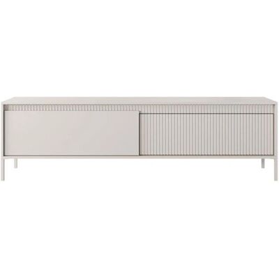 FALSETTO Meuble TV Beige - 187 cm, 2 portes, Design moderne - Publicité FALSETTO Meuble TV Beige - 187 cm, 2 portes, Design moderne - Publicité