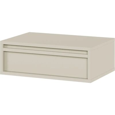 Selsey Evo Nachttisch - 50cm, Aufhängbar, Grau-beige - Nachttisch Selsey Evo Nachttisch - 50cm, Aufhängbar, Grau-beige - Nachttisch