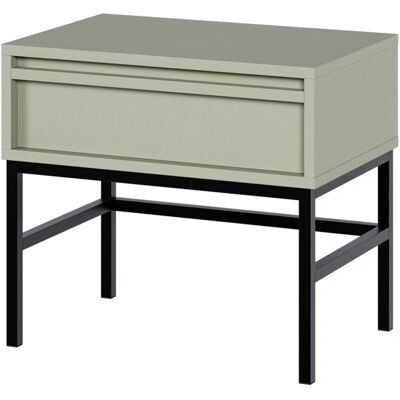 Selsey EVO - Table de nuit - 50cm - avec tiroir et cadre - sauge Selsey EVO - Table de nuit - 50cm - avec tiroir et cadre - sauge