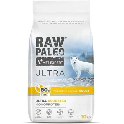 Vetexpert Raw Paleo Kalkon Mellanstor & Stor Hundmat - 10kg Vetexpert Raw Paleo Kalkon Mellanstor & Stor Hundmat - 10kg