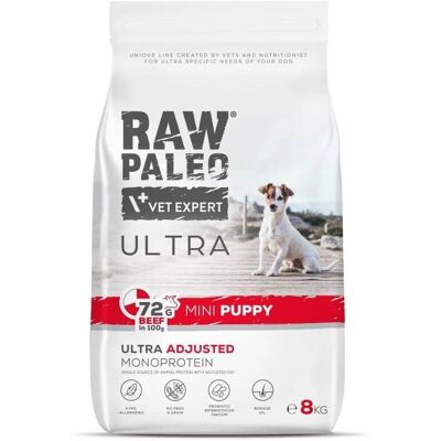 Vetexpert Raw Paleo Ultra Mini Cachorro Res - Comida para razas pequeñas Vetexpert Raw Paleo Ultra Mini Cachorro Res - Comida para razas pequeñas
