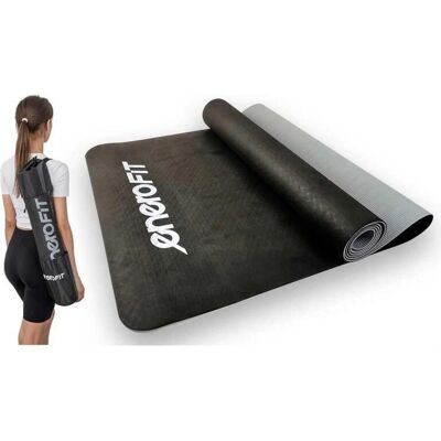 ENERO FIT - Mata Do Jogi i Fitness - Schwarz-Grau - Yogamatte ENERO FIT - Mata Do Jogi i Fitness - Schwarz-Grau - Yogamatte