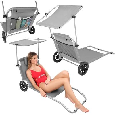 Viking Choice - składane krzesło plażowe - Szary - Krzesło plażowe Viking Choice - składane krzesło plażowe - Szary - Krzesło plażowe