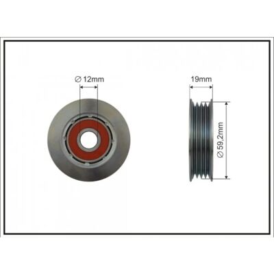 Caffaro 500506 - Spannrolle für Nissan Caffaro 500506 - Spannrolle für Nissan