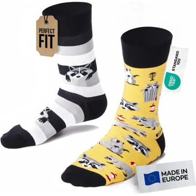 Many mornings Chaussettes Raccoon Bandit - Chaussettes - Publicité Many mornings Chaussettes Raccoon Bandit - Chaussettes - Publicité