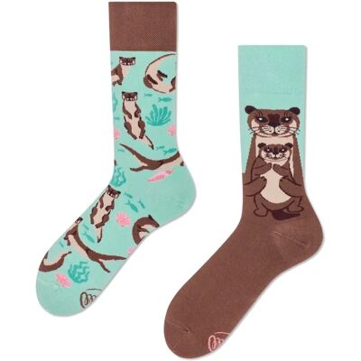 Many mornings Otter Stories Chaussettes - Socks - Publicité Many mornings Otter Stories Chaussettes - Socks - Publicité