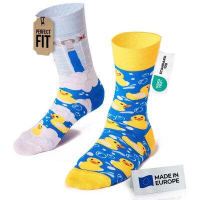 Many Mornings Chaussettes Canard - Chaussettes en Coton Mismatch - Publicité Many Mornings Chaussettes Canard - Chaussettes en Coton Mismatch - Publicité