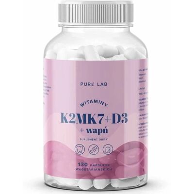 Pure Lab Veganes K2MK7+D3+Wapń Nahrungsergänzungsmittel Pure Lab Veganes K2MK7+D3+Wapń Nahrungsergänzungsmittel