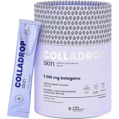 Aura Herbals Colladrop Skin - Kollagen, Erdbeere, 30 Beutel Aura Herbals Colladrop Skin - Kollagen, Erdbeere, 30 Beutel