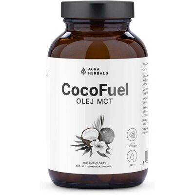Aura Herbals MCT Kokosöl 100 Softgel-Kapseln - Nahrungsergänzung Aura Herbals MCT Kokosöl 100 Softgel-Kapseln - Nahrungsergänzung