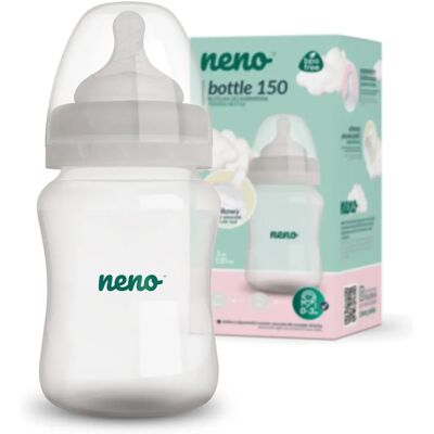 Neno Babyflaske - 150ml - Antikolikk - For nyfødte Neno Babyflaske - 150ml - Antikolikk - For nyfødte