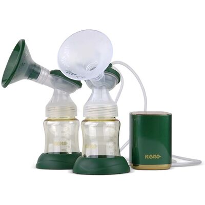 Neno Brustpumpe Tragbar - Doppel, Kabellos, Grün - 180ml Neno Brustpumpe Tragbar - Doppel, Kabellos, Grün - 180ml