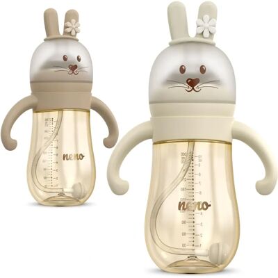 Neno Mio Cream Baby Flasche - Anti-Kolik, 300ml, 3-in-1 Neno Mio Cream Baby Flasche - Anti-Kolik, 300ml, 3-in-1