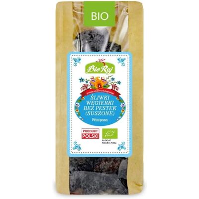 BIO RAJ Suszone węgierskie szilki bez pestek - Suszone owoce, Organiczne, 200g BIO RAJ Suszone węgierskie szilki bez pestek - Suszone owoce, Organiczne, 200g