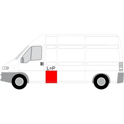 BLIC Peugeot Boxer Van Sidopanel förlängning - Karosseridel BLIC Peugeot Boxer Van Sidopanel förlängning - Karosseridel