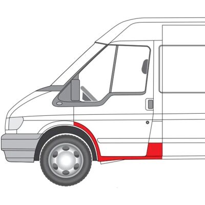 BLIC 6505-06-2509053P - Carrosseriedeel voor Ford Transit Mk5/Mk6 BLIC 6505-06-2509053P - Carrosseriedeel voor Ford Transit Mk5/Mk6