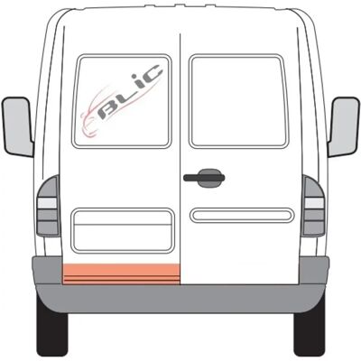 Pannello di riparazione portellone posteriore Blic - Mercedes-Benz Sprinter 3-T Van Pannello di riparazione portellone posteriore Blic - Mercedes-Benz Sprinter 3-T Van