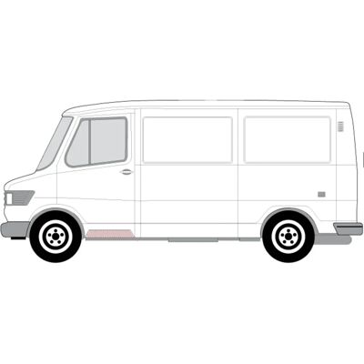 Vasen eteenlaittava askel Mercedes-Benz T1/TN - Ajoneuvotyyppi Vasen eteenlaittava askel Mercedes-Benz T1/TN - Ajoneuvotyyppi