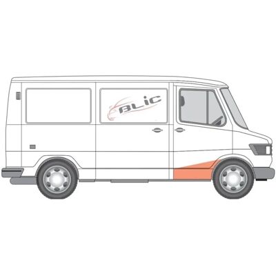 Mercedes-Benz T1/TN Pakettiauto Lasta-auto Edessä Oikea askelmatala - Auton osa Mercedes-Benz T1/TN Pakettiauto Lasta-auto Edessä Oikea askelmatala - Auton osa
